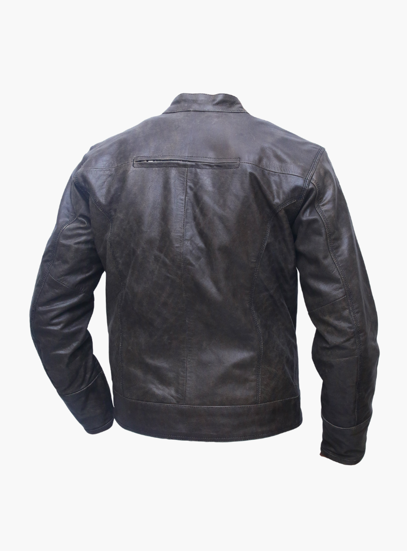 GCL Leather Scooter Style Motorcycle Jacket