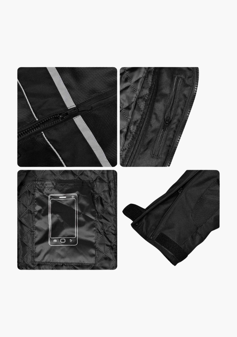 GCL Air Collection Armoured Textile Jacket - Black