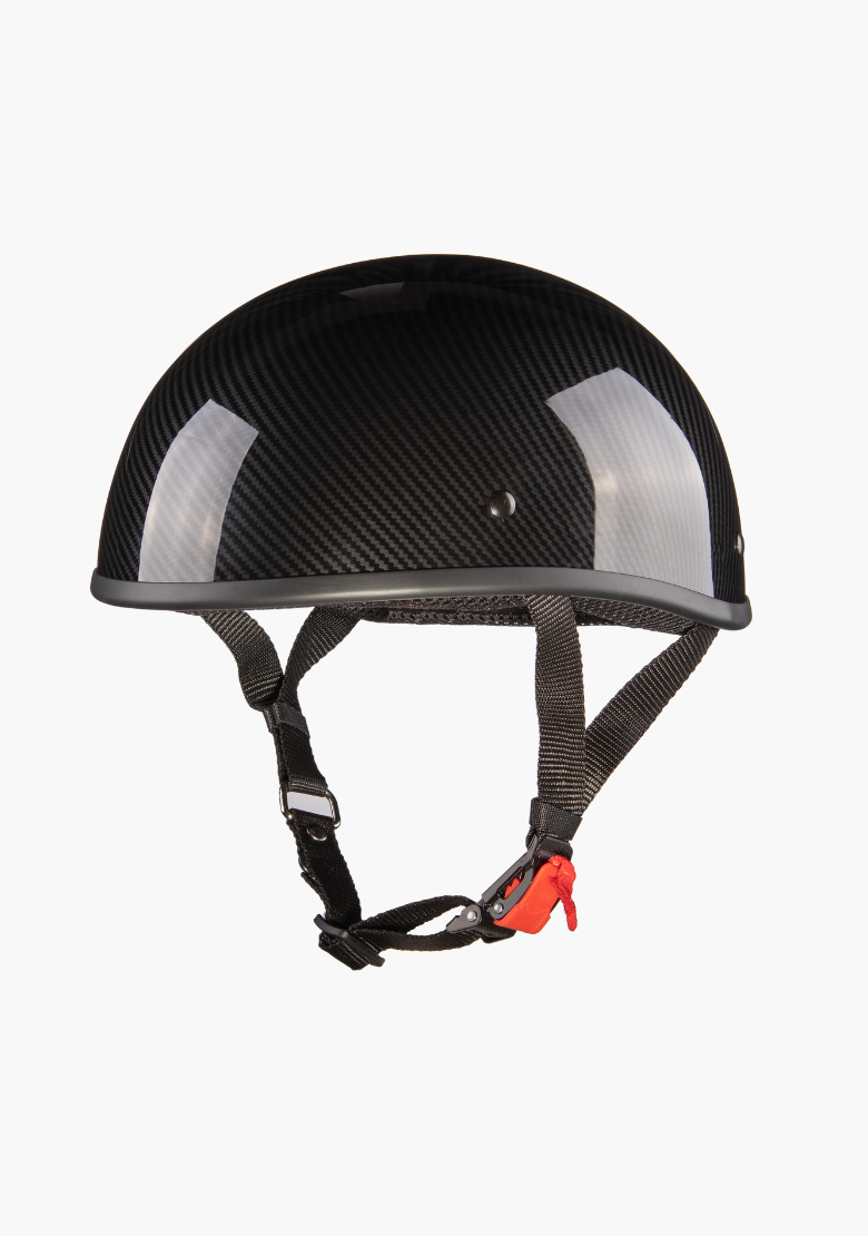 GCL Lightest and Smallest AS/NZ Beanie Motorcycle Half Helmet - Carbon Fibre