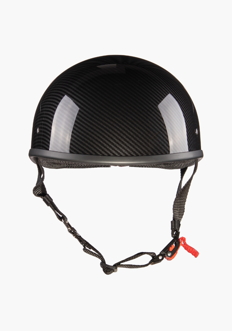 GCL Lightest and Smallest AS/NZ Beanie Motorcycle Half Helmet - Carbon Fibre