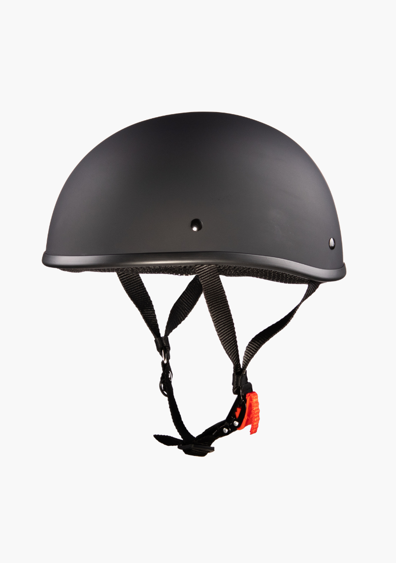 GCL Lightest and Smallest AS/NZ Beanie Motorcycle Half Helmet - Matte Black