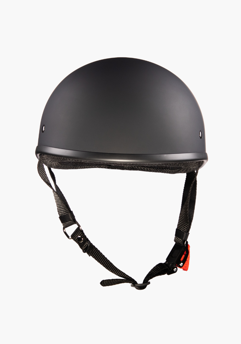 GCL Lightest and Smallest AS/NZ Beanie Motorcycle Half Helmet - Matte Black