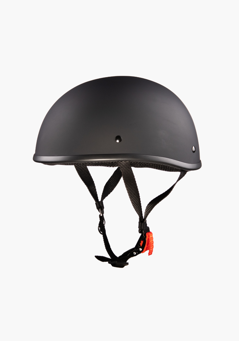 GCL Lightest and Smallest AS/NZ Beanie Motorcycle Half Helmet - Matte Black