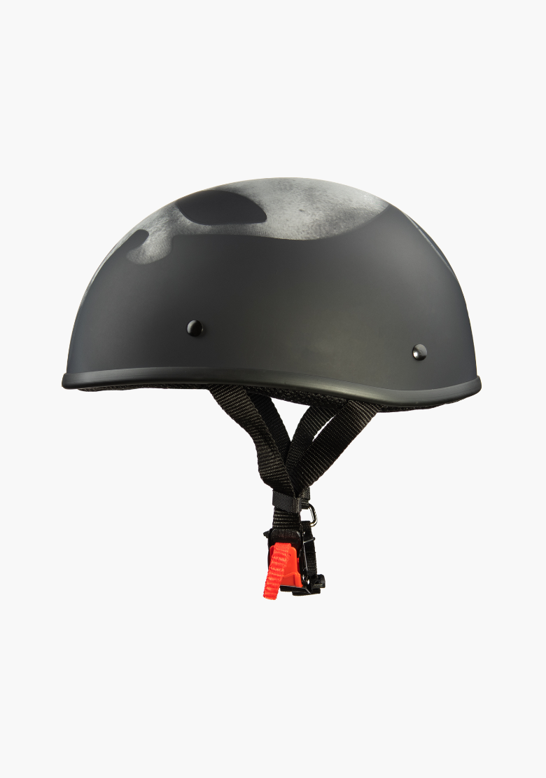 GCL Lightest and Smallest AS/NZ Beanie Motorcycle Half Helmet - Punisher