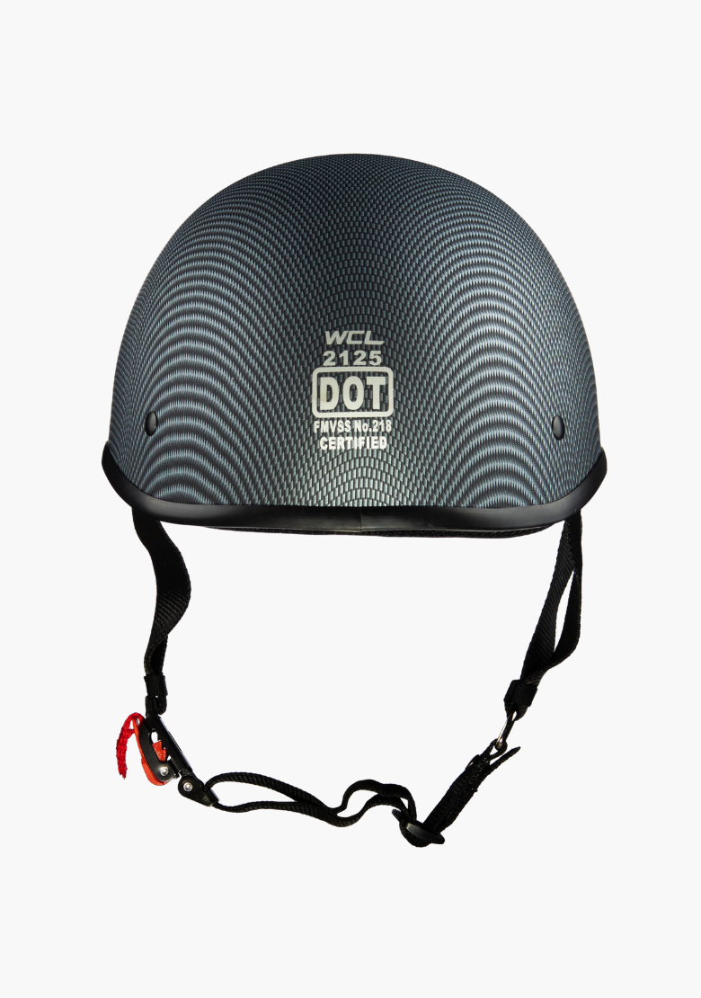 GCL Lightest and Smallest AS/NZ Polo Motorcycle Half Helmet- Carbon