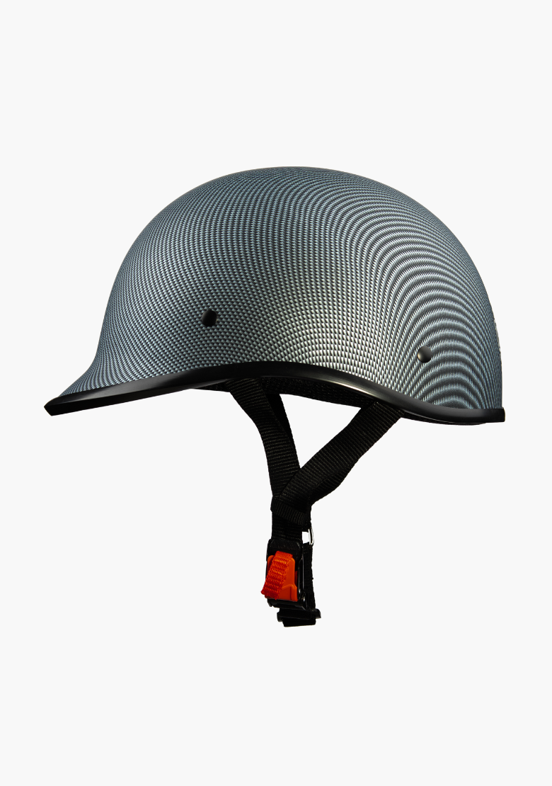 GCL Lightest and Smallest AS/NZ Polo Motorcycle Half Helmet- Carbon