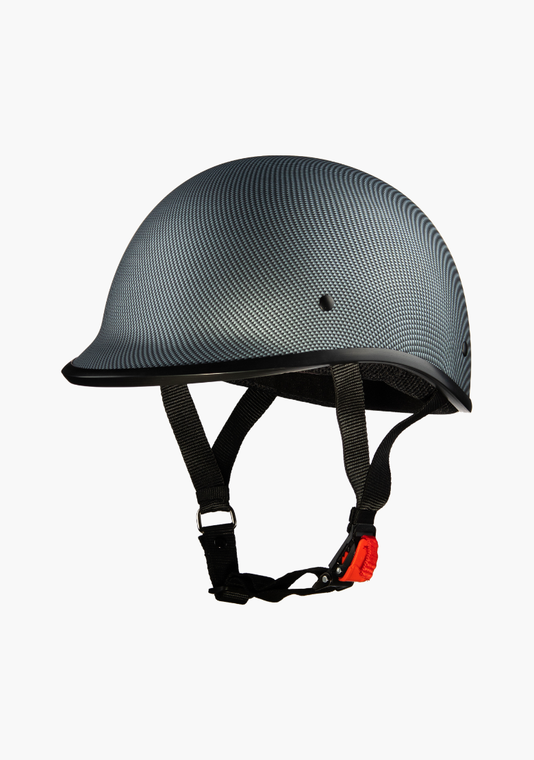 GCL Lightest and Smallest AS/NZ Polo Motorcycle Half Helmet- Carbon