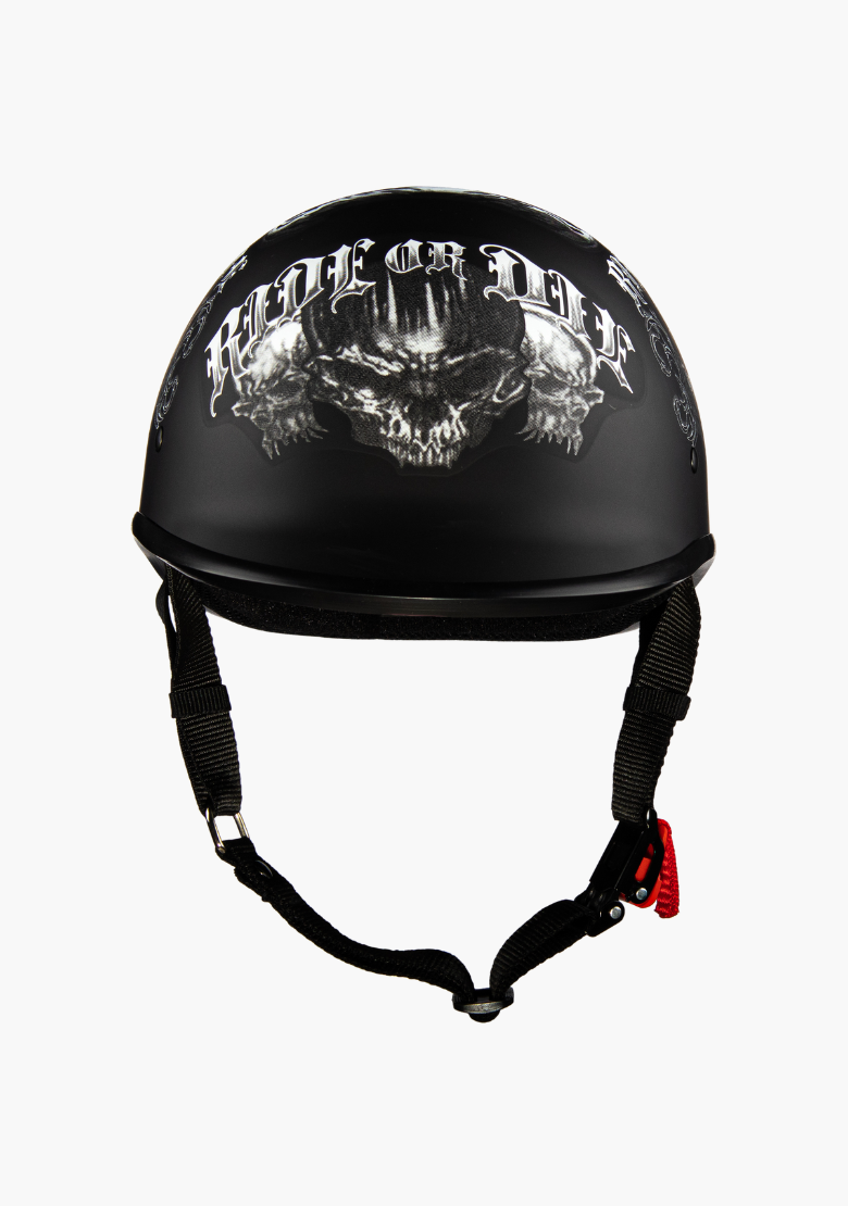 GCL Lightest and Smallest AS/NZ Polo Motorcycle Half Helmet - Ride Or Die
