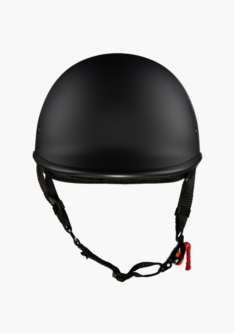 GCL Lightest and Smallest AS/NZ Polo Motorcycle Half Helmet - Matte Black