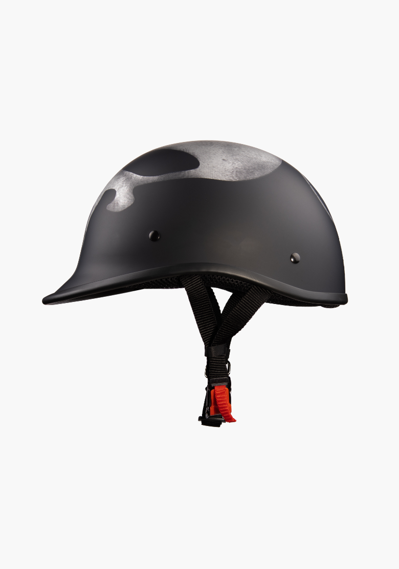 GCL Lightest and Smallest AS/NZ Polo Motorcycle Half Helmet – Punisher