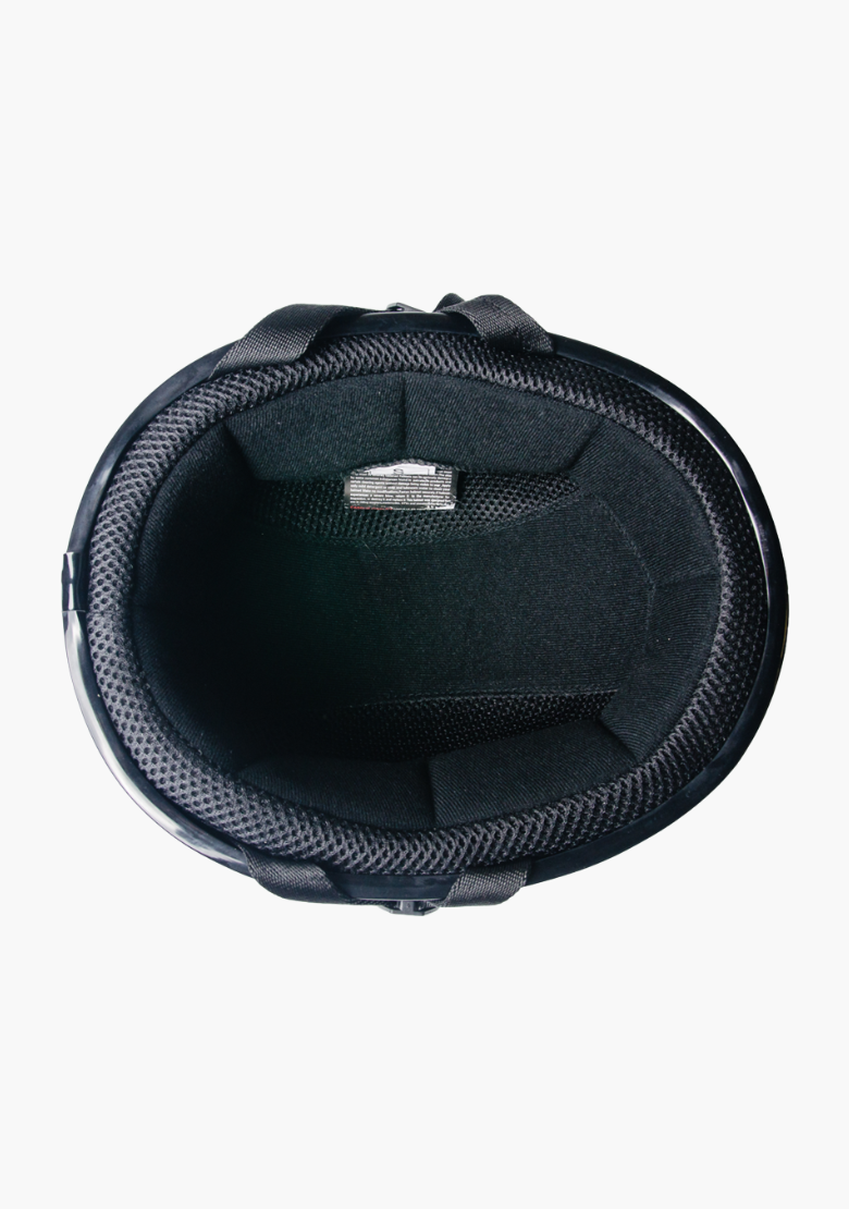 GCL Lightest and Smallest AS/NZ German Motorcycle Half Helmet- Matte Black