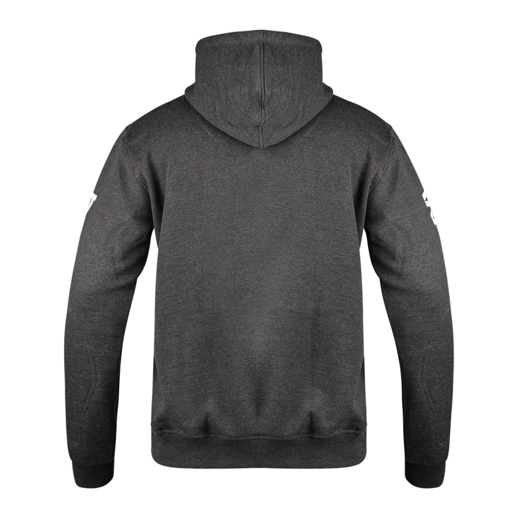 WCL Armoured Kevlar Lined Motorcycle Riding Hoodie w/t CE Level 1 Armor - Charcoal Gray