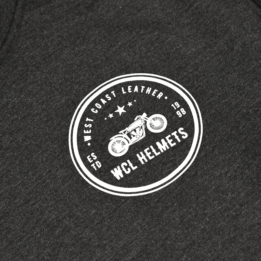 WCL Armoured Kevlar Lined Motorcycle Riding Hoodie w/t CE Level 1 Armor - Charcoal Gray