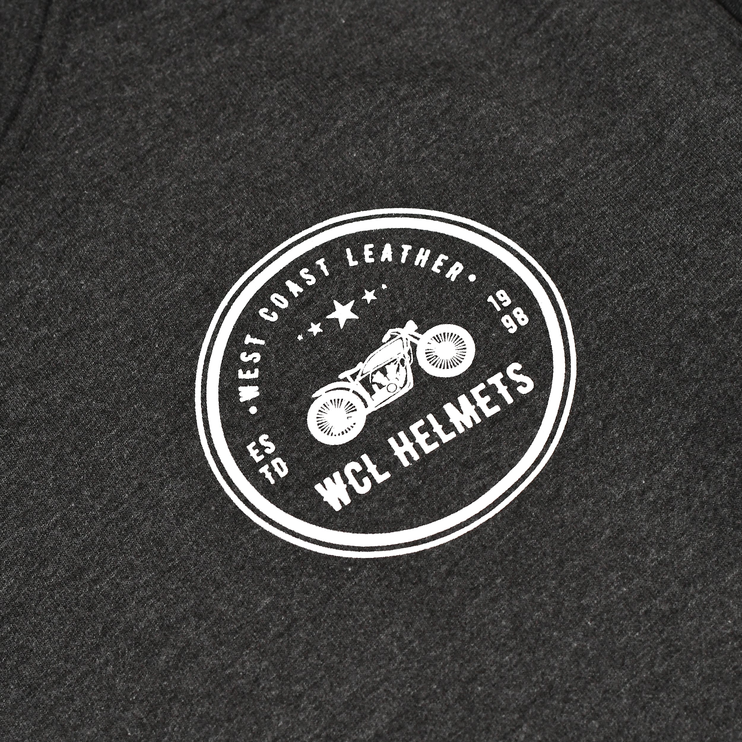 WCL Armoured Kevlar Lined Motorcycle Riding Hoodie w/t CE Level 1 Armor - Charcoal Gray